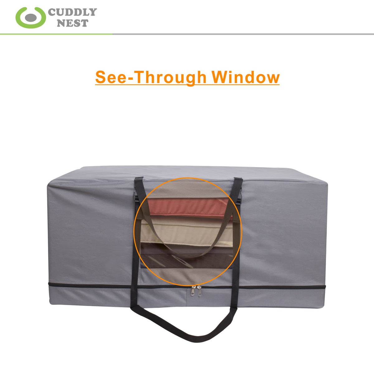 Cuddly Nest Folding Mattress Storage Bag Heavy Duty Carry Case for Tri