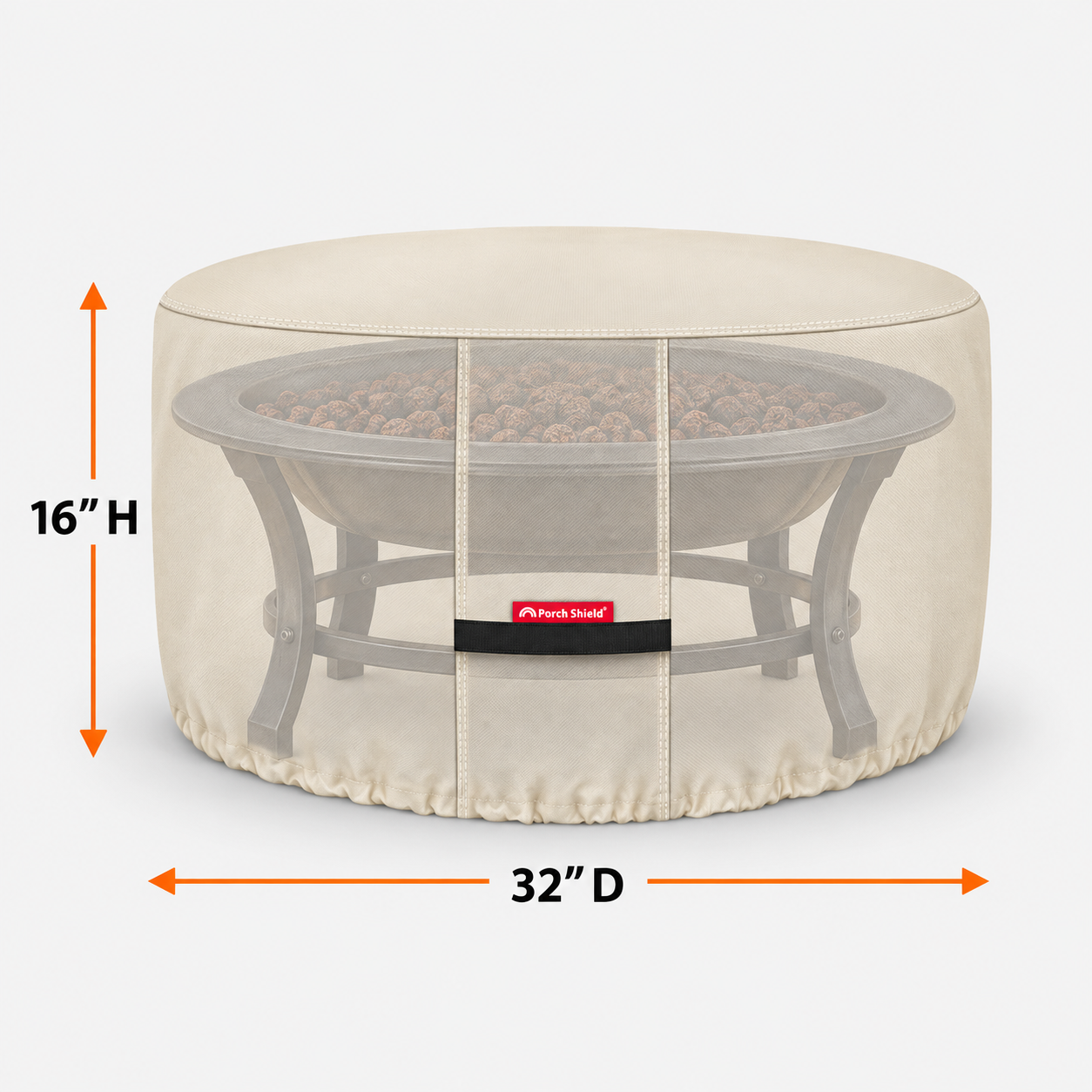 Round - Fire Pit Cover