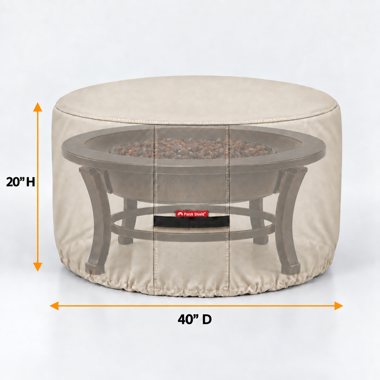 Round - Fire Pit Cover