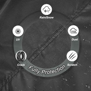 Explore Land Seasonal Tire Cover - Spare Tire Bag with Handle, Heavy Duty Winter Wheel Storage Tote Against Dust and Scratches, 4 Pack