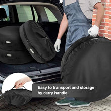 Explore Land Seasonal Tire Cover - Spare Tire Bag with Handle, Heavy Duty Winter Wheel Storage Tote Against Dust and Scratches, 4 Pack