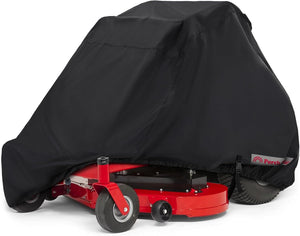 Porch Shield Zero Turn Mower Cover - Waterproof Heavy Duty Riding Lawn Tractor Cover Up to 54-64 inches Decks Black