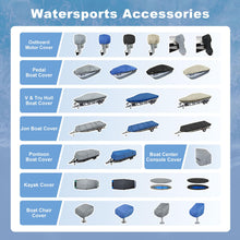 Explore Land Fade Resistant Full Outboard Motor Cover - Waterproof Upgraded Strong 600D Heavy Duty Boat Engine Covers Fit for Motor 30-250 HP, Black