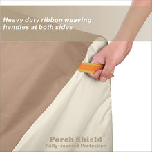 Porch Shield Patio Lounge Chair Cover - Waterproof Outdoor Chaise Lounge Chair Covers 2 Pack - 68W x 30D x 30H inch, Light Tan & Khaki