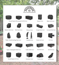 Porch Shield Waterproof Patio Adirondack Chair Cover 2 Pack Fits Outdoor Chairs 32W x 34D x 36H inch, Black