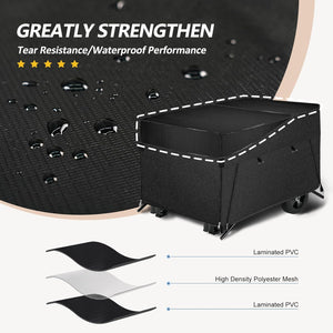 Porch Shield Generator Covers Running - Heavy Duty Waterproof Generator Rain Enclosure Tent Tarpaulin Shelter for 3500w-12000w Black（Upgrade）