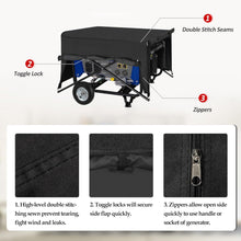 Porch Shield Generator Covers Running - Heavy Duty Waterproof Generator Rain Tent Shelter for 3500w-12000w Black