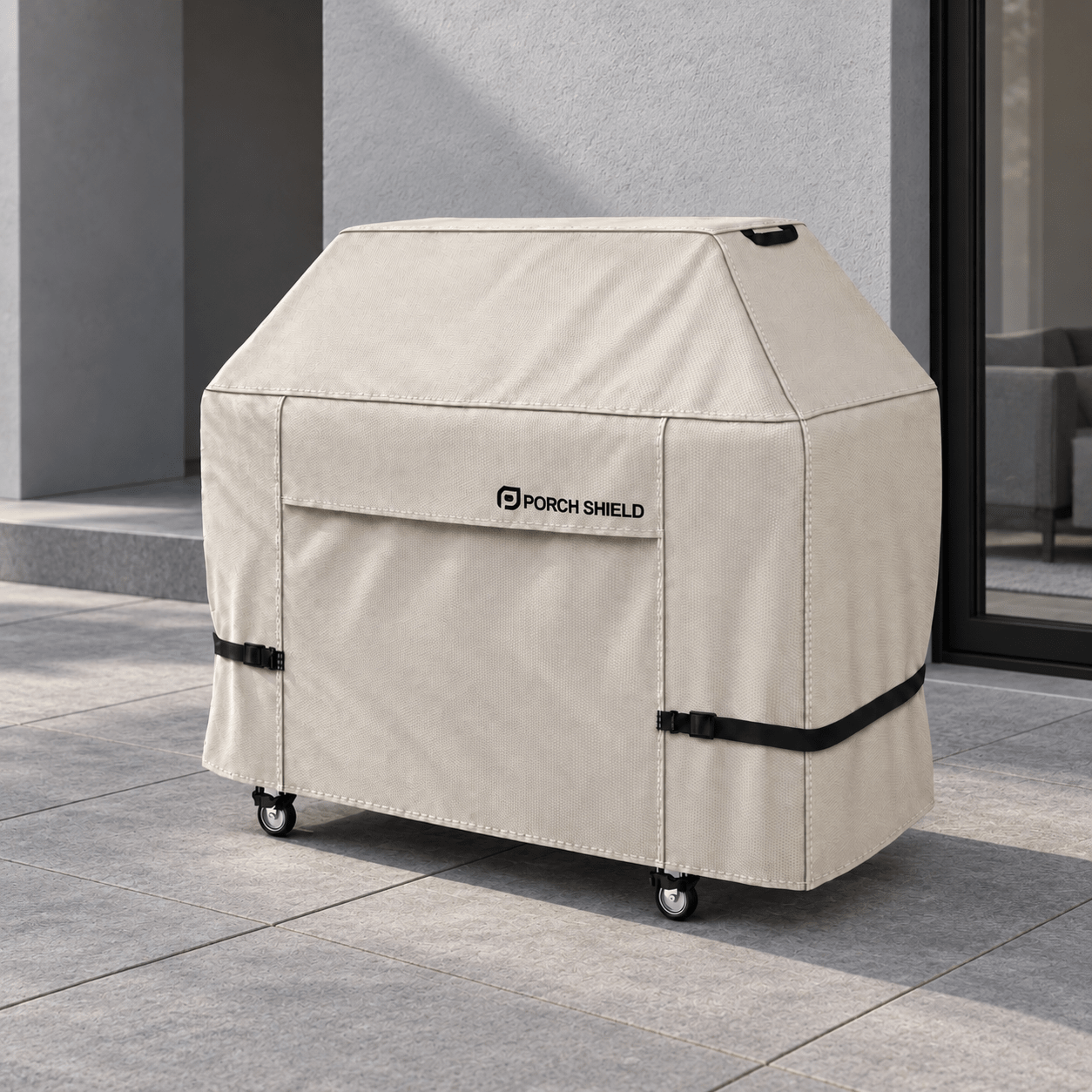 BBQ Grill Cover Beige 50"L x 24"W x 46"H - Explore Land