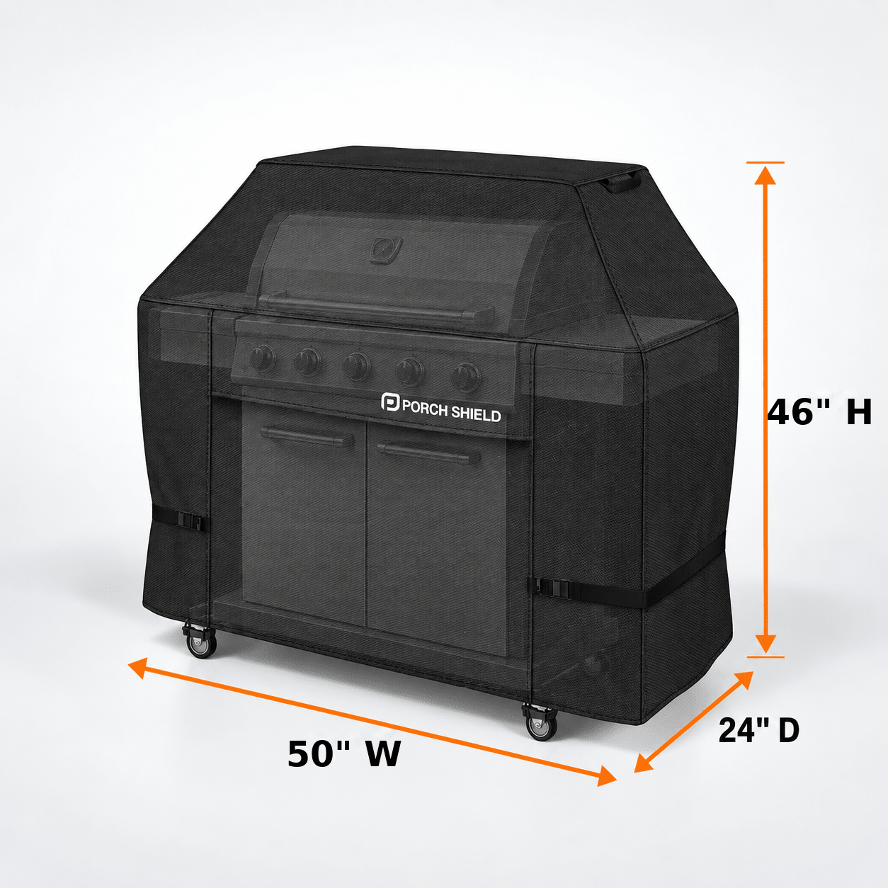 BBQ Grill Cover Light Tan Up to 48" - Explore Land