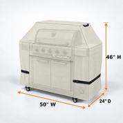 BBQ Grill Cover Light Tan Up to 48" - Explore Land