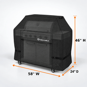BBQ Grill Cover Light Tan Up to 56" - Explore Land