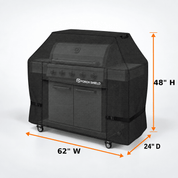 BBQ Grill Cover Light Tan Up to 60" - Explore Land