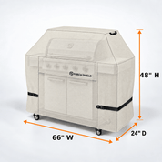 BBQ Grill Cover Light Tan Up to 64" - Explore Land