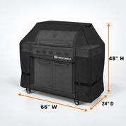 BBQ Grill Cover Light Tan Up to 64" - Explore Land