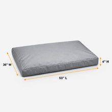 Canvas - Dog Bed Cover Grey 34”Lx22”Wx3.5”H - Explore Land