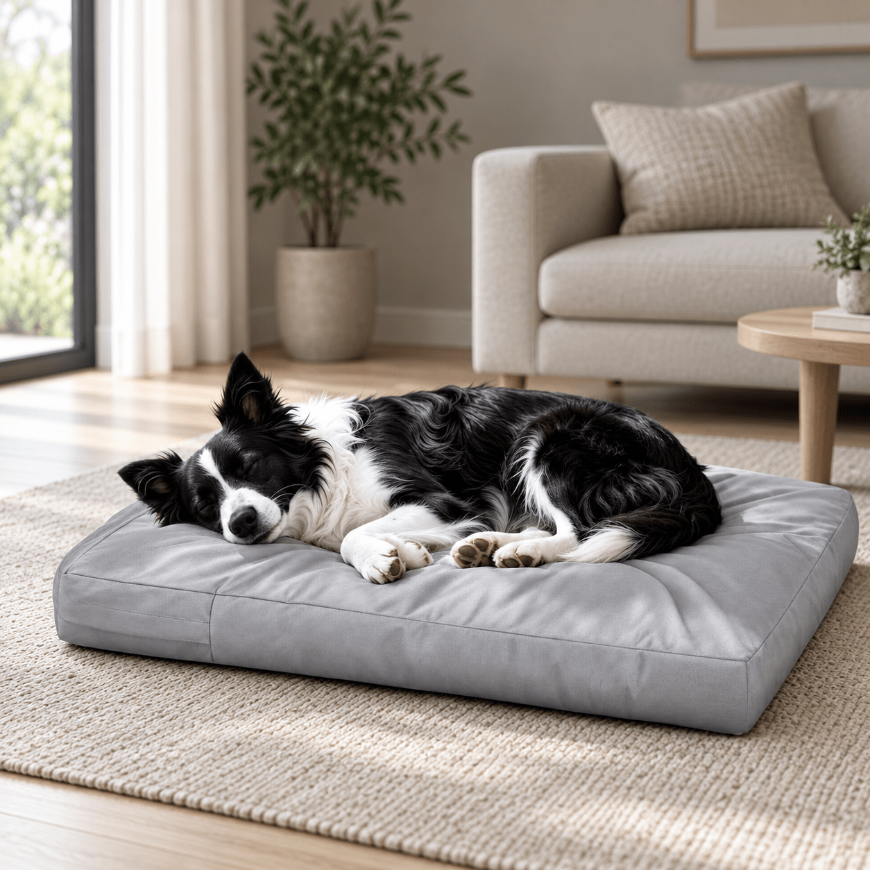 Canvas - Dog Bed Cover Grey 34”Lx22”Wx3.5”H - Explore Land