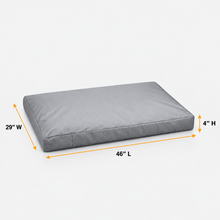 Canvas - Dog Bed Cover Grey 34”Lx22”Wx3.5”H - Explore Land