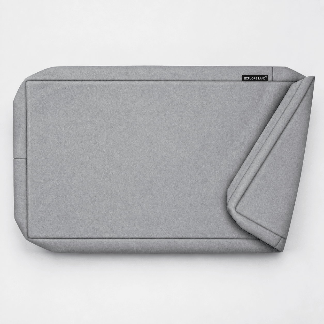 Canvas - Dog Bed Cover Grey 34”Lx22”Wx3.5”H - Explore Land