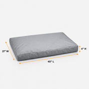Canvas - Dog Bed Cover Grey 40”Lx27”Wx3.5”H - Explore Land