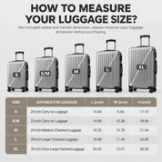 Clear PVC Suitcase Cover Protector L - Explore Land