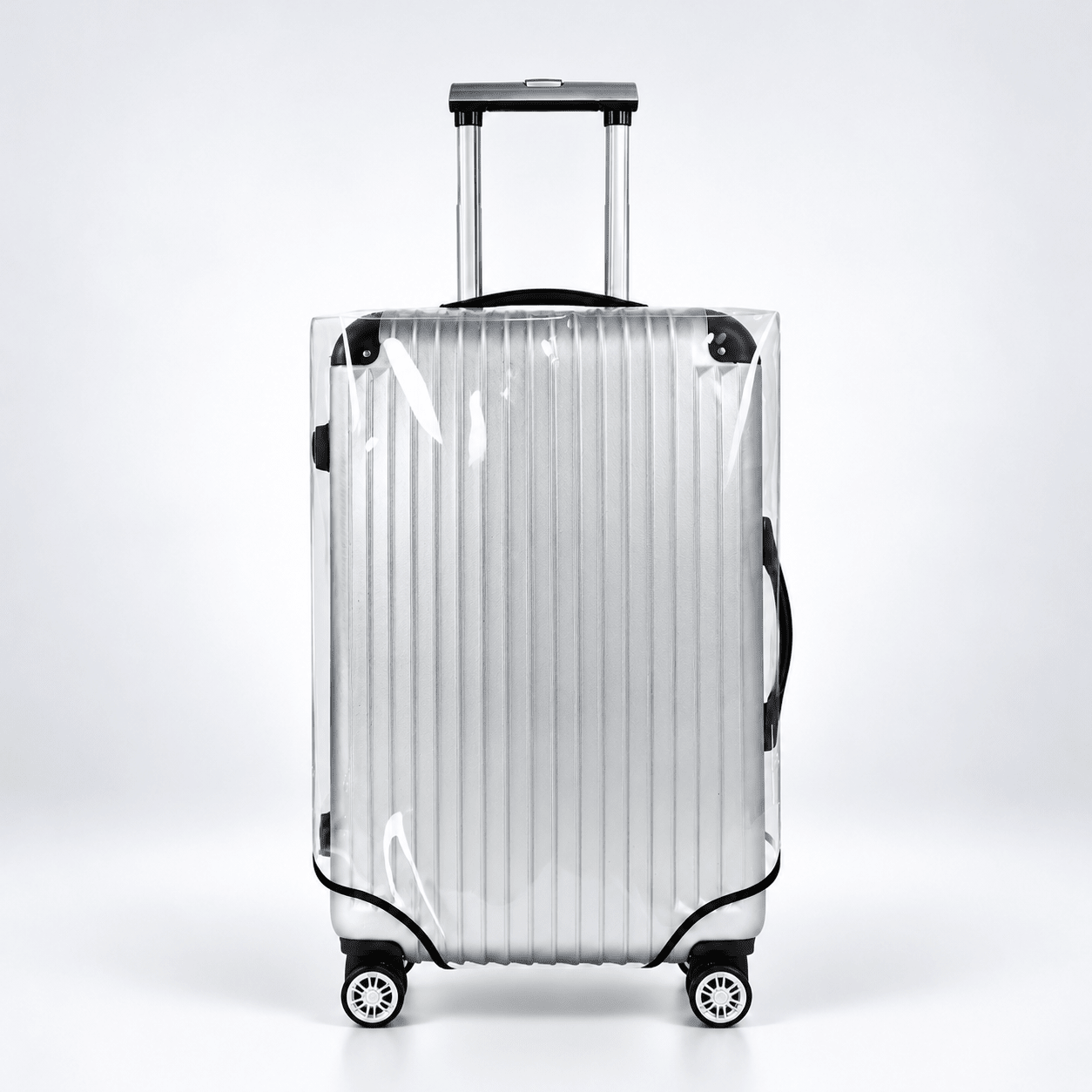 Clear PVC Suitcase Cover Protector L - Explore Land