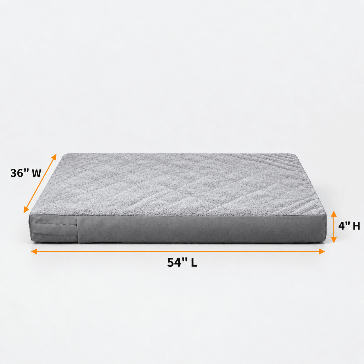 Dog Bed Cover Grey 36”Lx23”Wx3.5”H - Explore Land