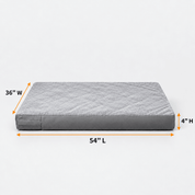 Dog Bed Cover Grey 36”Lx23”Wx3.5”H - Explore Land