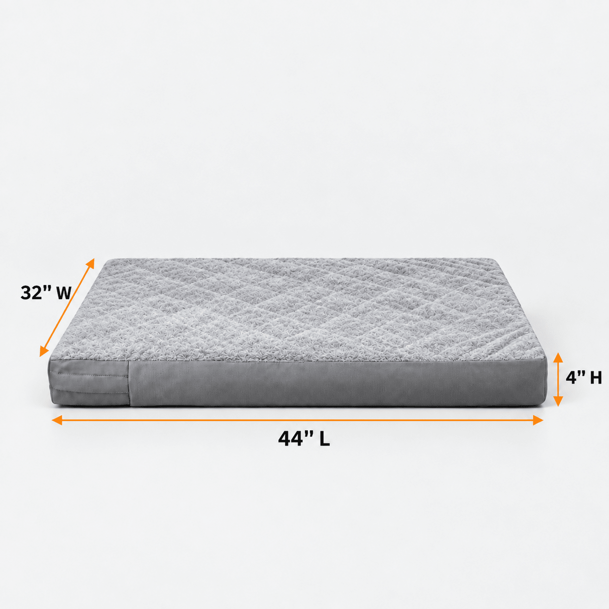 Dog Bed Cover Grey 44lx32wx4h - Explore Land
