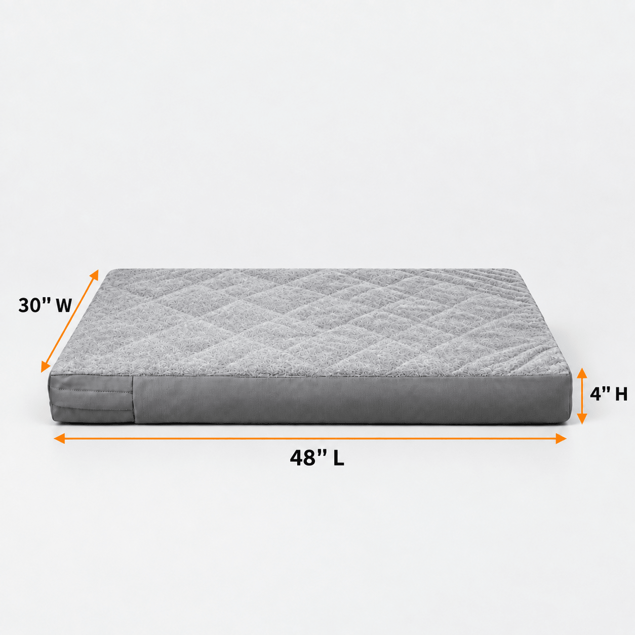 Dog Bed Cover Grey 48lx30wx4h - Explore Land