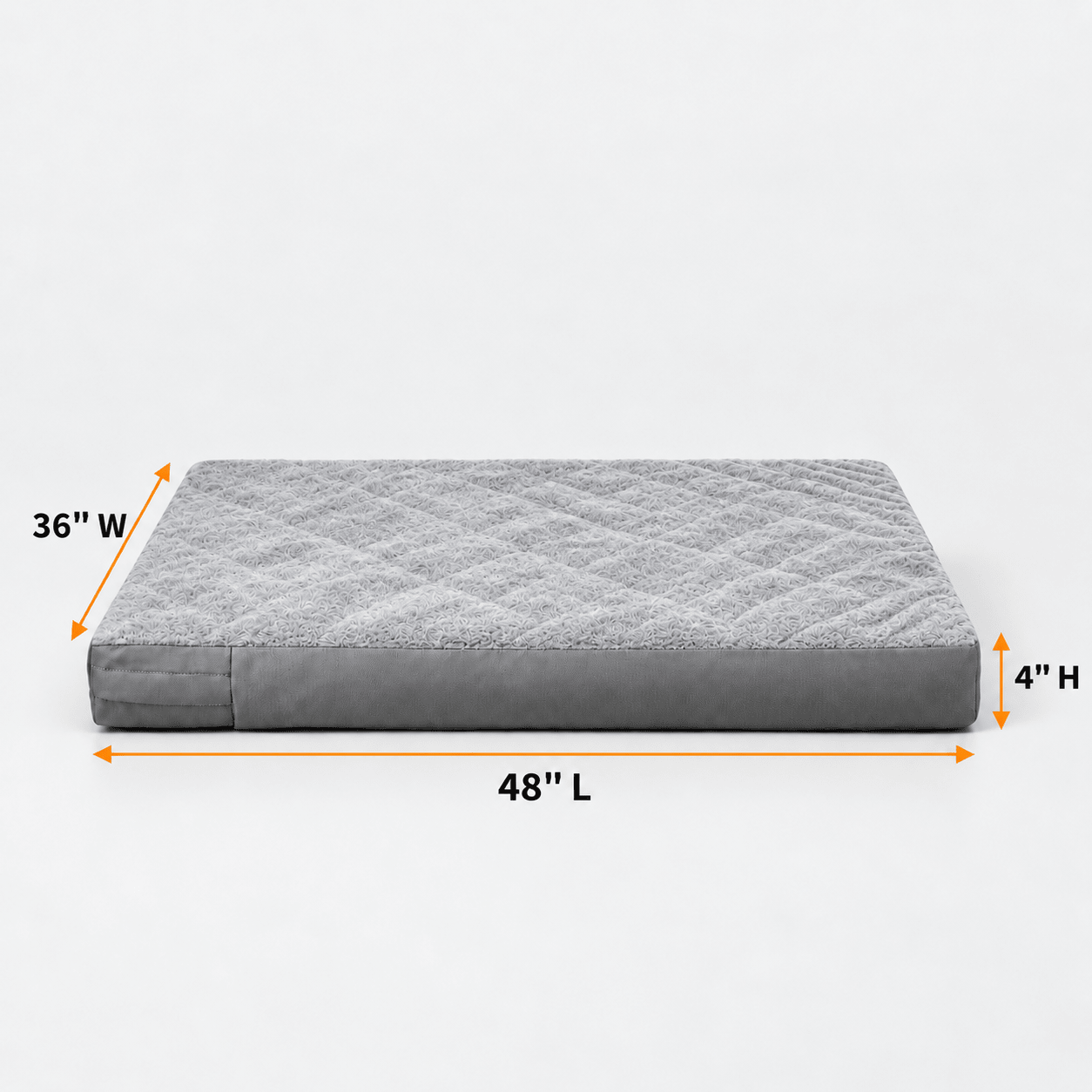 Dog Bed Cover Grey 48lx36wx4h - Explore Land