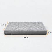 Dog Bed Cover Grey 48lx36wx4h - Explore Land
