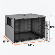 Dog Crate Cover Grey 54.0"L x 37.0"W x 45.0"H - Explore Land