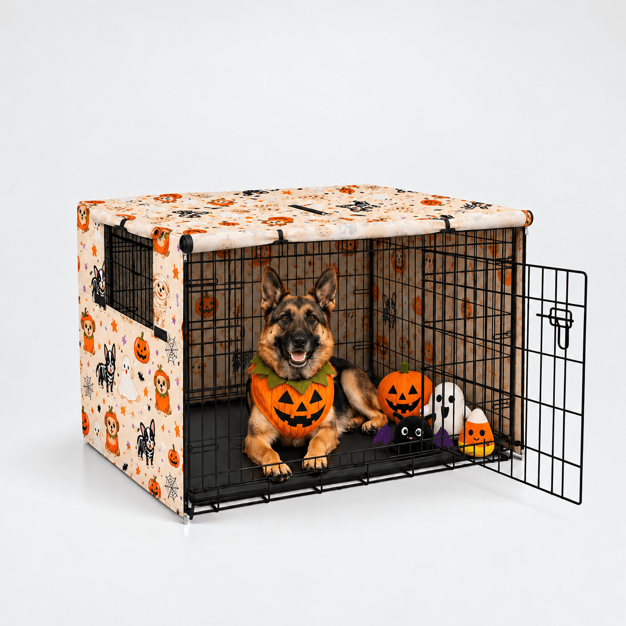 Dog Crate Cover Pup Print 24"L x 18"W x 20"H - Explore Land