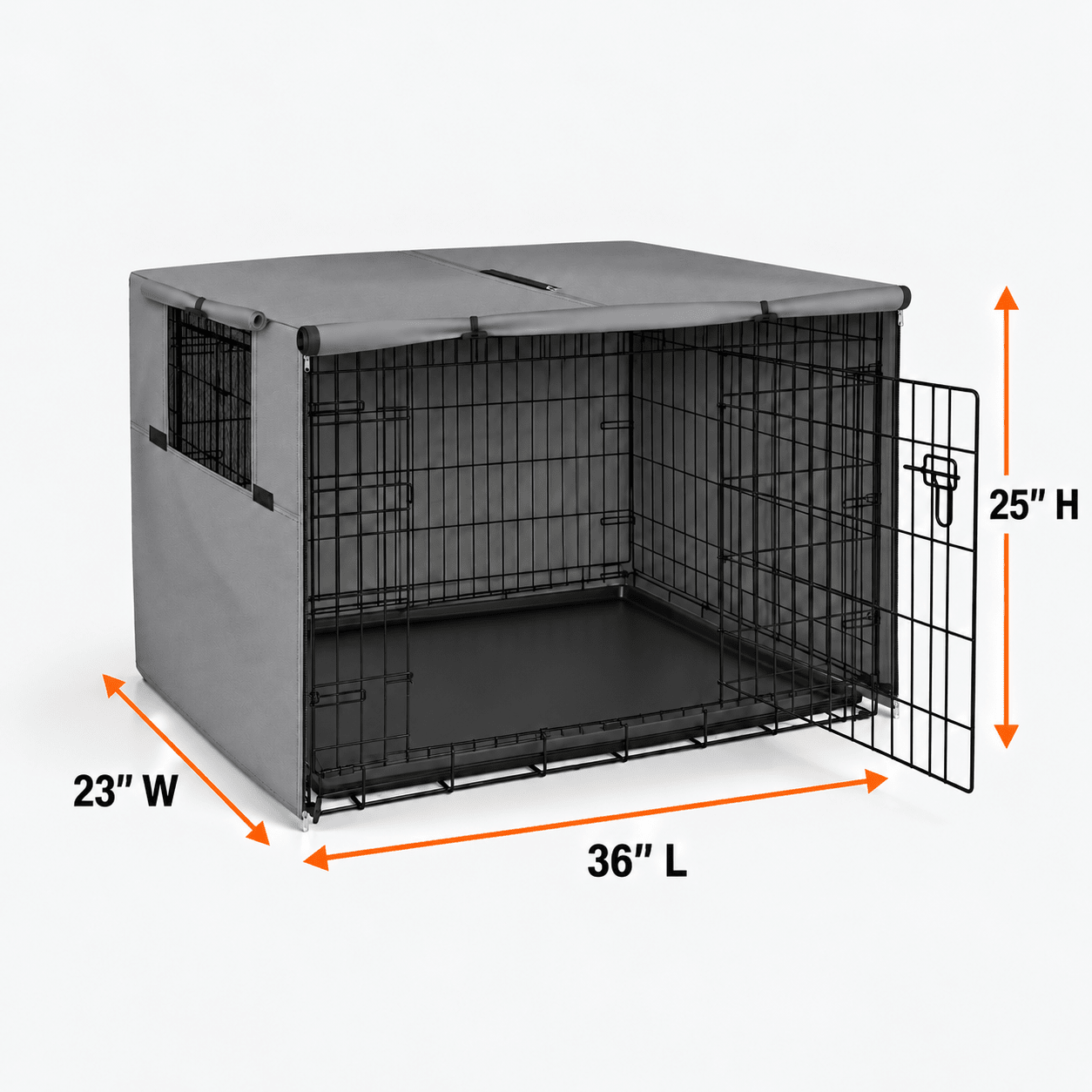 Dog Crate Cover Tan 36.0"L x 23.0"W x 25.0"H - Explore Land