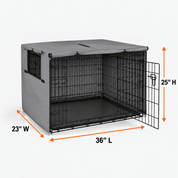 Dog Crate Cover Tan 36.0"L x 23.0"W x 25.0"H - Explore Land
