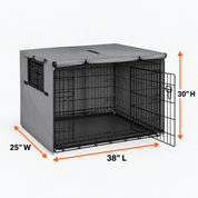 Dog Crate Cover Tan 38.0"L x 25.0"W x 30.0"H - Explore Land