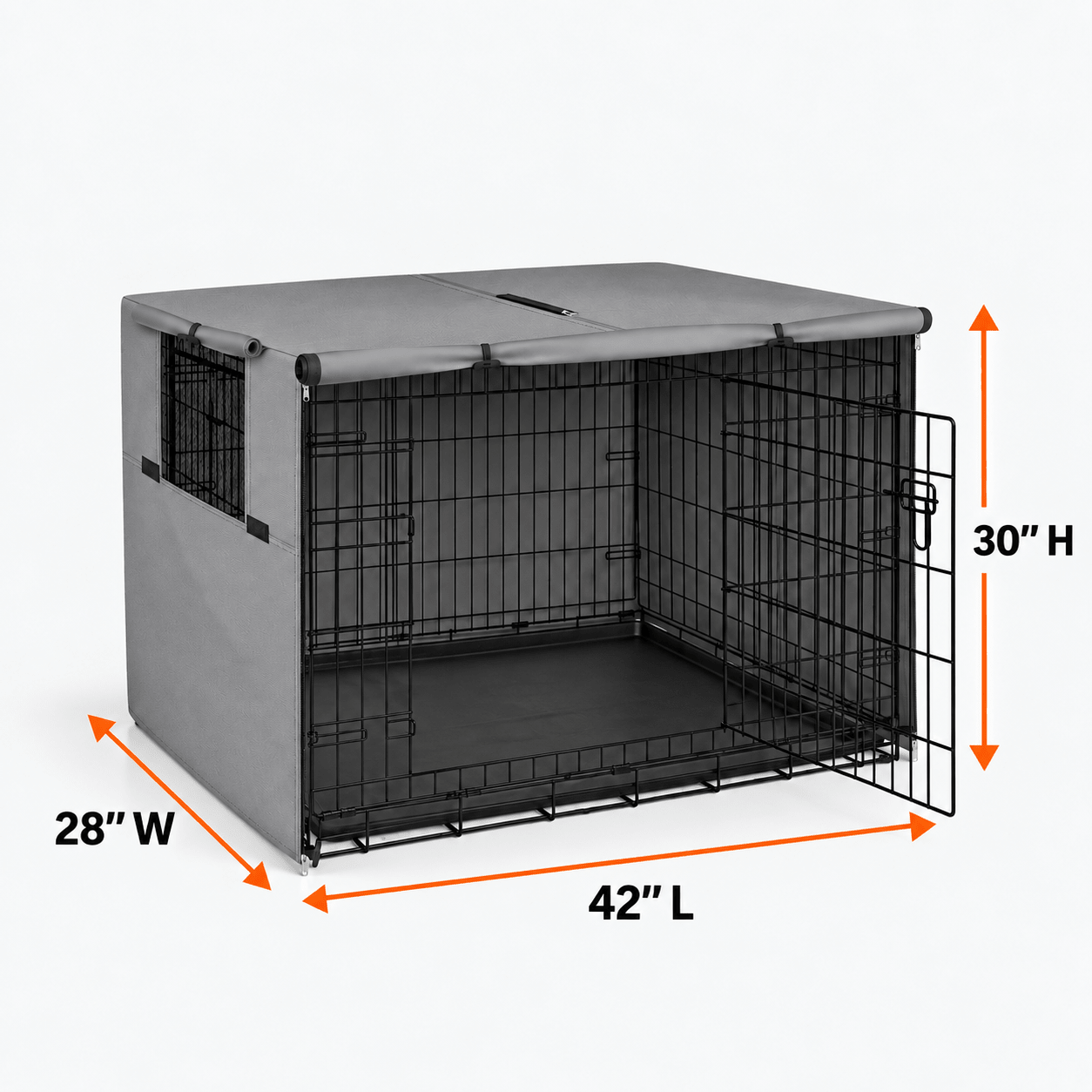 Dog Crate Cover Tan 42.0"L x 28.0"W x 30.0"H - Explore Land