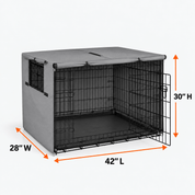 Dog Crate Cover Tan 42.0"L x 28.0"W x 30.0"H - Explore Land
