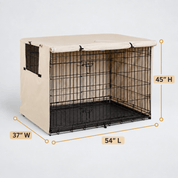 Dog Crate Cover Tan 54.0"L x 37.0"W x 45.0"H - Explore Land