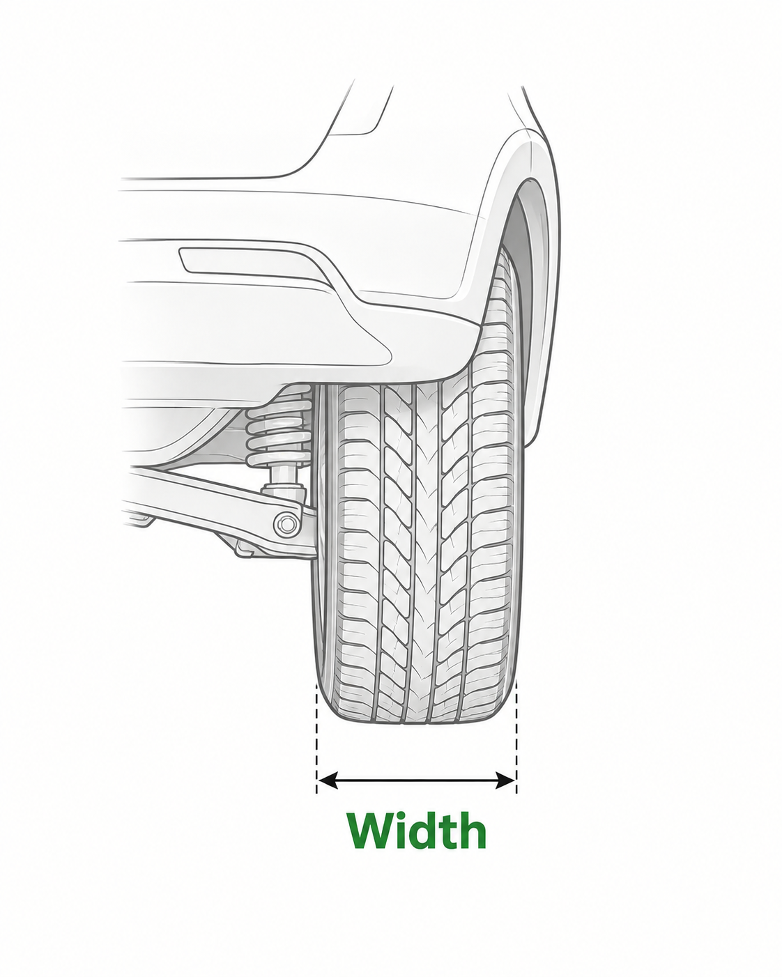 CHECK THE TIRE WIDTH