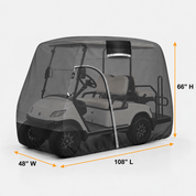 Golf Cart Cover 4 person (108L x 48 W x66H inch) - Explore Land