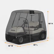 Golf Cart Cover 4 person (108L x 48 W x66H inch) - Explore Land