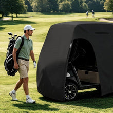 Golf Cart Cover Black 2 Person (95Lx 48Wx 66H inch) - Explore Land