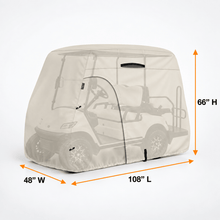 Golf Cart Cover Light Tan 2 Person (95Lx 48Wx 66H inch) - Explore Land