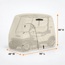 Golf Cart Cover Light Tan 2 Person (95Lx 48Wx 66H inch) - Explore Land