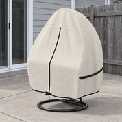 Hanging Egg Chair Cover Beige Double Seat - Explore Land