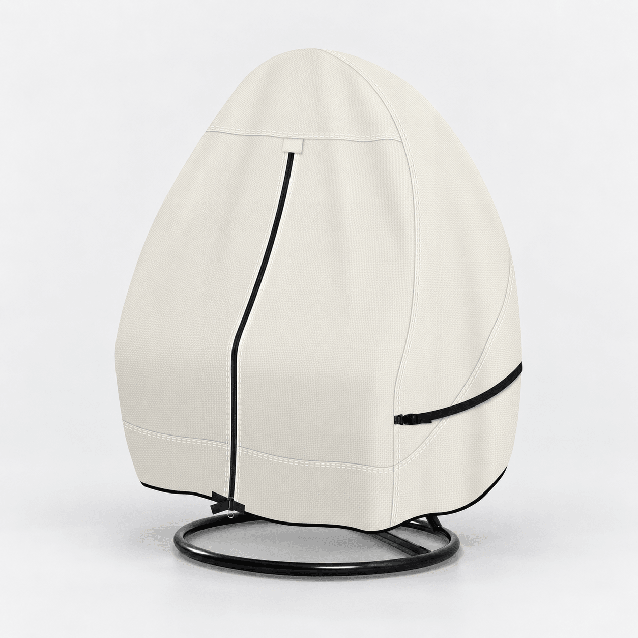 Hanging Egg Chair Cover Beige Double Seat - Explore Land
