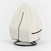 Hanging Egg Chair Cover Beige Double Seat - Explore Land