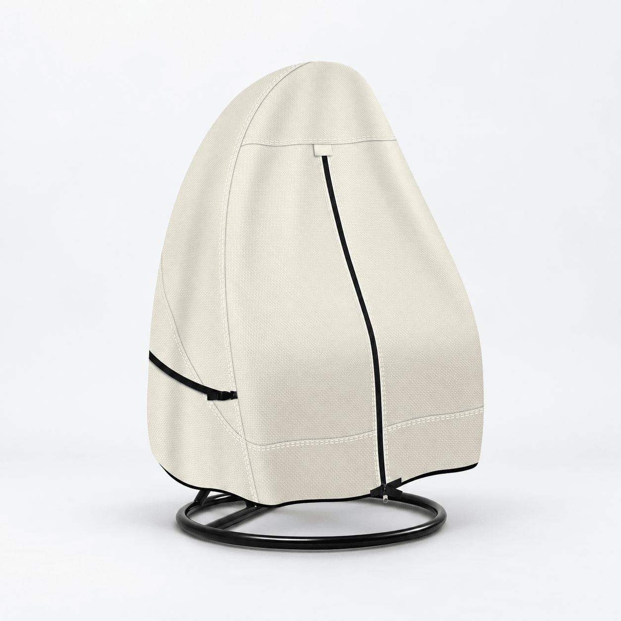 Hanging Egg Chair Cover Beige Single Seat - Explore Land
