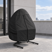 Hanging Egg Chair Cover Black Double Seat - Explore Land